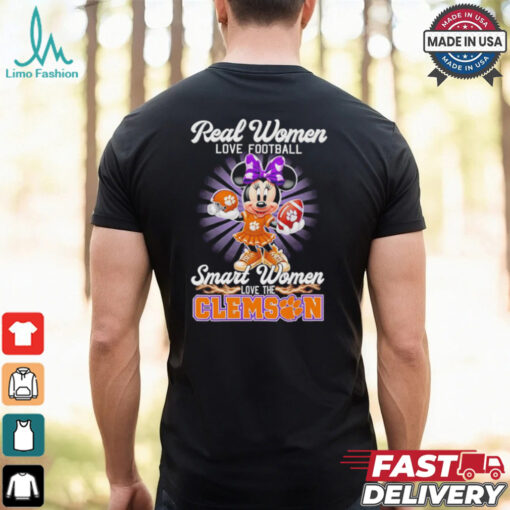 Disney Real women love football smart women love Clemson Tigers shirt