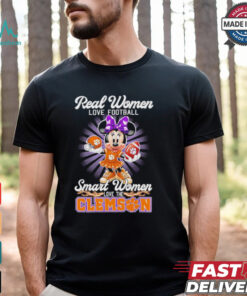 Disney Real women love football smart women love Clemson Tigers shirt