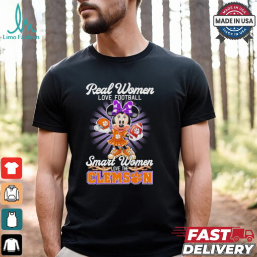 Disney Real women love football smart women love Clemson Tigers shirt