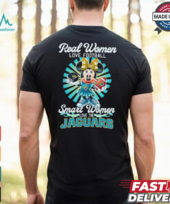 Disney Real women love football smart women love Jacksonville Jaguars shirt