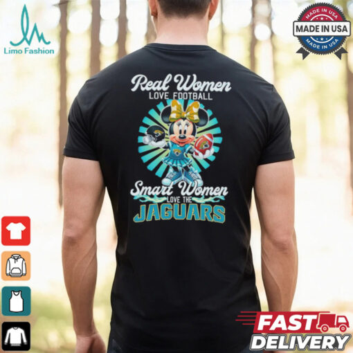 Disney Real women love football smart women love Jacksonville Jaguars shirt