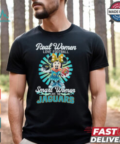 Disney Real women love football smart women love Jacksonville Jaguars shirt