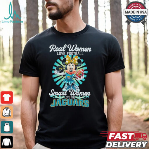 Disney Real women love football smart women love Jacksonville Jaguars shirt