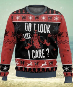 Do I Look Like I Care Deadpool Ugly Christmas Sweater