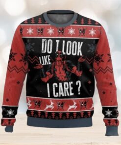 Do I Look Like I Care Deadpool Ugly Christmas Sweater