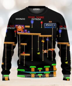 Donkey Kong And Mario Ugly Christmas Sweaters