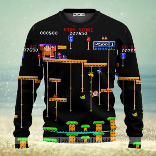 Donkey Kong And Mario Ugly Christmas Sweaters