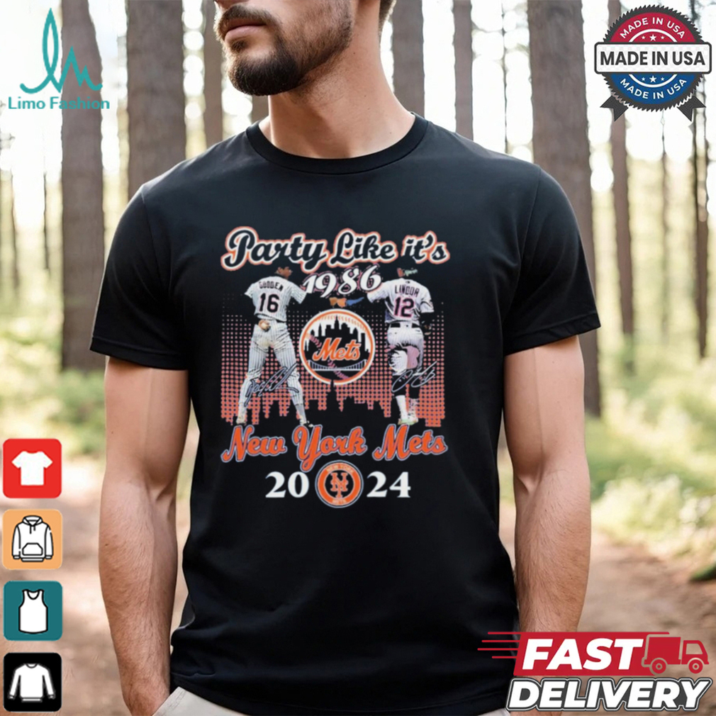 Dwight Gooden Francisco Lindor Party Like It’s 1986 New York Mets 2024 Shirt Dwight Gooden Francisco Lindor Party Like It’s 1986 New York Mets 2024 Shirt