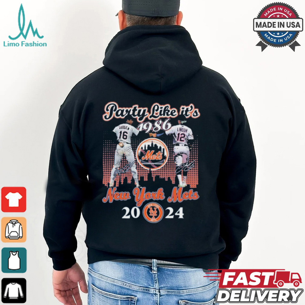 Dwight Gooden Francisco Lindor Party Like It’s 1986 New York Mets 2024 Shirt Dwight Gooden Francisco Lindor Party Like It’s 1986 New York Mets 2024 Shirt