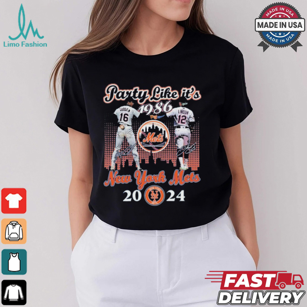 Dwight Gooden Francisco Lindor Party Like It’s 1986 New York Mets 2024 Shirt Dwight Gooden Francisco Lindor Party Like It’s 1986 New York Mets 2024 Shirt