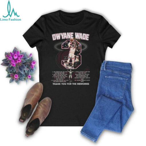 Dwyane Wade 3 Thank You For The Memories T Shirt