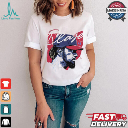 Emmanuel Clase #48 Cleveland Guardians Lightning Painting t shirt