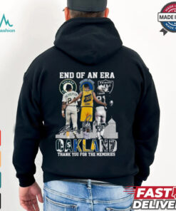 End Of An Era Oakland Henderson Curry And I Brown Thank You For The Memories Signatures 2024 T shirt