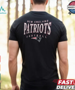England Patriots Fanatics Heather Navy Divided Warp Tri Blend T Shirt
