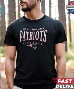 England Patriots Fanatics Heather Navy Divided Warp Tri Blend T Shirt