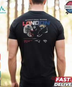 England Patriots vs. Jacksonville Jaguars Nike Black International Games London 2024 T Shirt