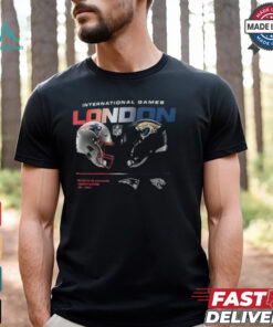 England Patriots vs. Jacksonville Jaguars Nike Black International Games London 2024 T Shirt