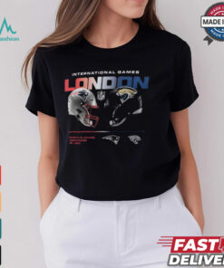 England Patriots vs. Jacksonville Jaguars Nike Black International Games London 2024 T Shirt