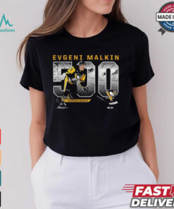 Evgeni Malkin Pittsburgh Penguins 500 Goals T Shirt