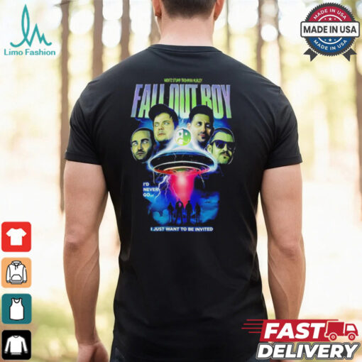 Fall Out Boy Limited Halloween I just want to be invited shirt