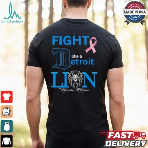 Fight like a Detroit Lions Cancer logo shirt