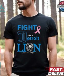 Fight like a Detroit Lions Cancer logo shirt