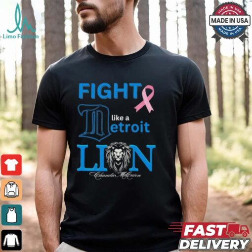 Fight like a Detroit Lions Cancer logo shirt