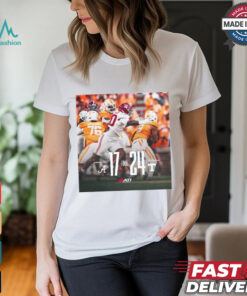 Final Alabama Crimson Tide 17 – 24 Tennessee Vols Poster t shirt