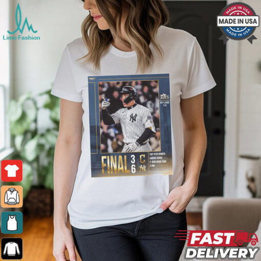 Final Cleveland Guardians 3  6 New York Yankees Top Performer Aaron Judge MLB 2024 ALCS Poster t shirt