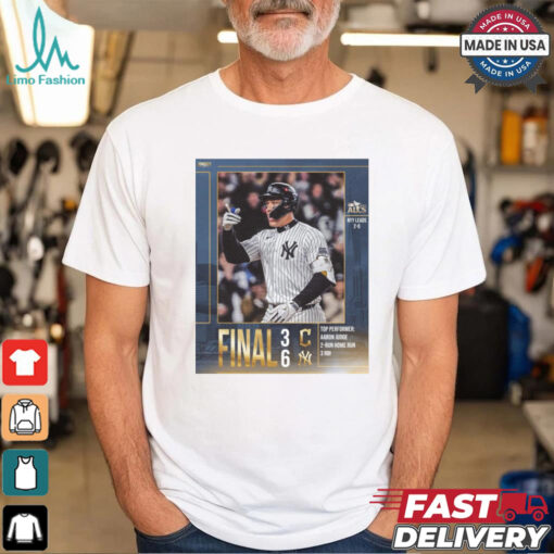 Final Cleveland Guardians 3  6 New York Yankees Top Performer Aaron Judge MLB 2024 ALCS Poster t shirt