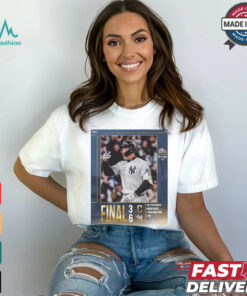 Final Cleveland Guardians 3 6 New York Yankees Top Performer Aaron Judge MLB 2024 ALCS Poster t shirt