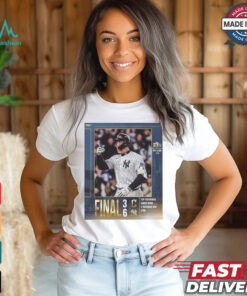 Final Cleveland Guardians 3 6 New York Yankees Top Performer Aaron Judge MLB 2024 ALCS Poster t shirt