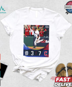 Final Detroit Tigers 3 7 Cleveland Guardians MLB ALCS 2024 Poster t shirt