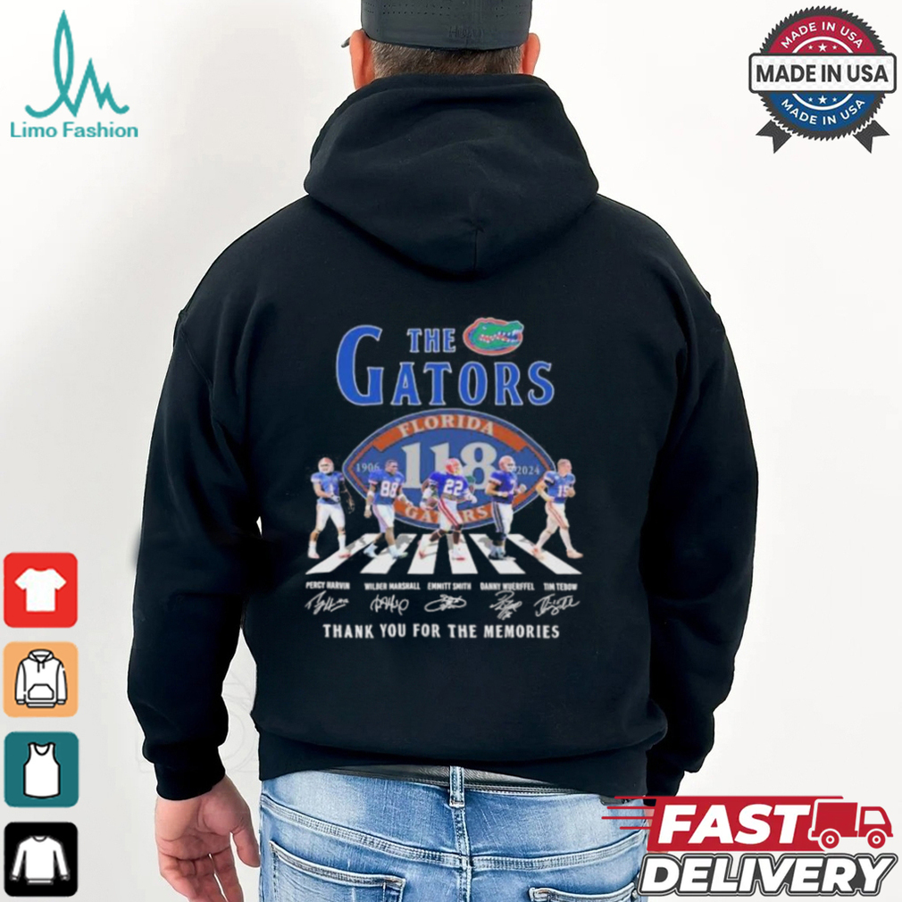 Florida Gators 118 Years Of The Gators 1906 2024 Thank You Shirt Florida Gators 118 Years Of The Gators 1906 2024 Thank You Shirt