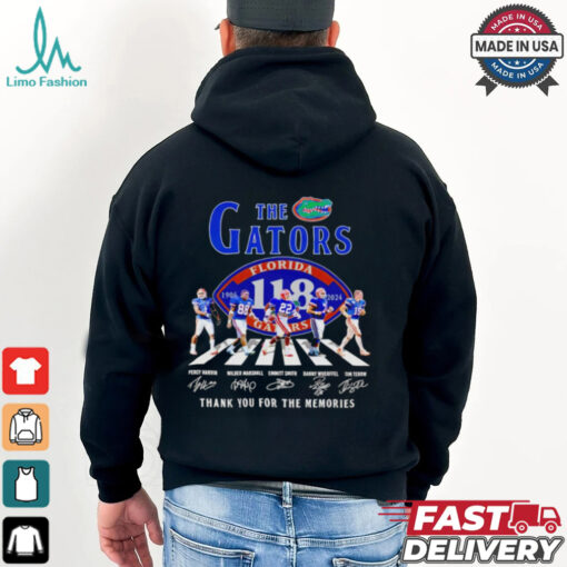 Florida Gators Abbey Road 118 Years Of The Gators 1906 2024 Thank You For The Memories shirt