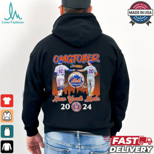 Francisco Lindor And Pete Alonso New York Mets OMGTOBER 2024 Shirt