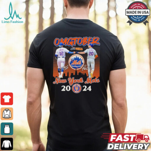 Francisco Lindor And Pete Alonso New York Mets OMGTOBER 2024 Shirt