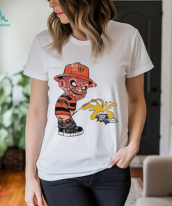 Freddy Krueger Cincinnati Bengals Piss On Baltimore Ravens Halloween 2024 NFL Shirt