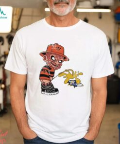 Freddy Krueger Cincinnati Bengals Piss On Baltimore Ravens Halloween 2024 NFL Shirt