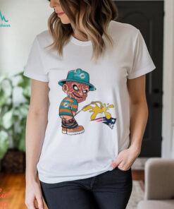 Freddy Krueger Miami Dolphins Piss On New England Patriots Halloween 2024 NFL Shirt