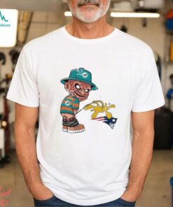 Freddy Krueger Miami Dolphins Piss On New England Patriots Halloween 2024 NFL Shirt