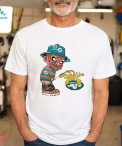 Freddy Krueger Miami Dolphins Piss On New York Jets Halloween 2024 Shirt