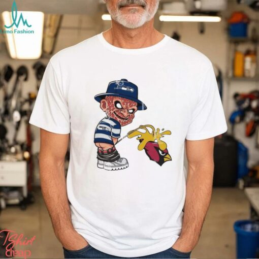 Freddy Krueger Seattle Seahawks Piss On Arizona Cardinals Halloween NFL 2024 Shirt