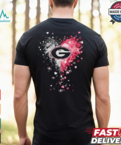 Georgia Bulldogs Crystal Heart Shirt