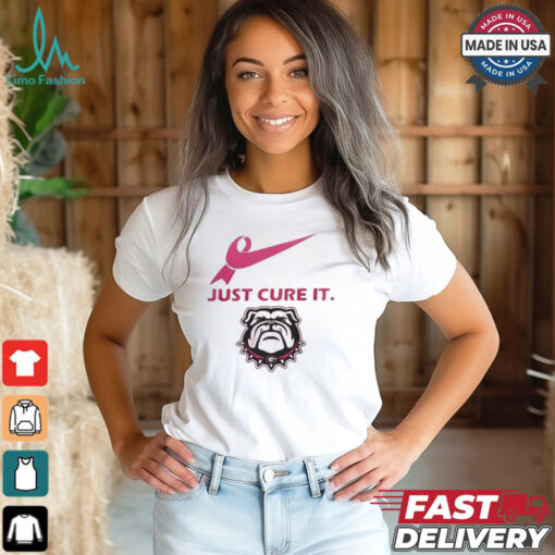 Georgia Bulldogs Just Cure It 2024 T Shirt White