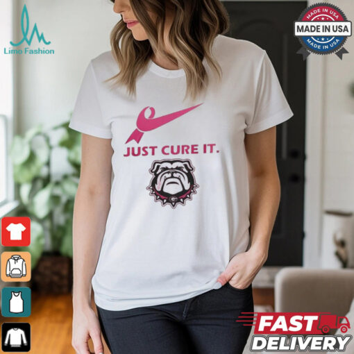 Georgia Bulldogs Just Cure It 2024 T Shirt White