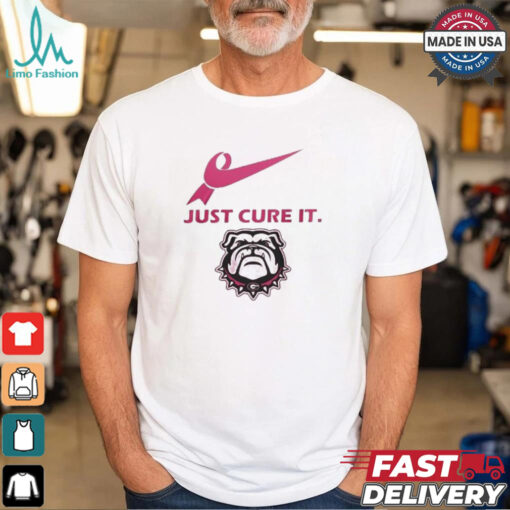 Georgia Bulldogs Just Cure It 2024 T Shirt White