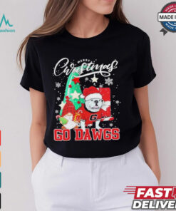 Georgia Bulldogs Merry Christmas 2024 Go Dawgs Shirt