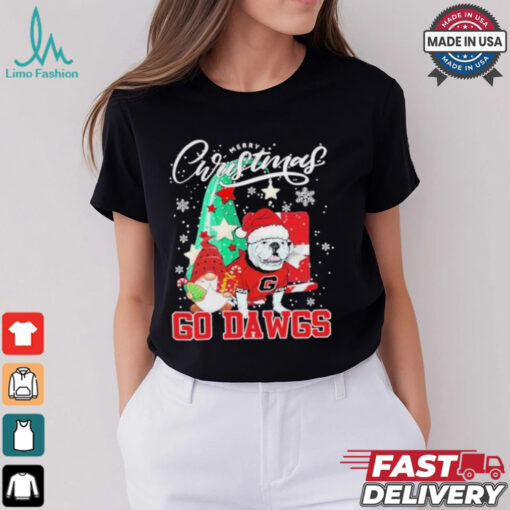 Georgia Bulldogs Merry Christmas 2024 Go Dawgs Shirt