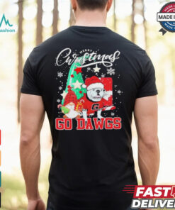 Georgia Bulldogs Merry Christmas 2024 Go Dawgs Shirt